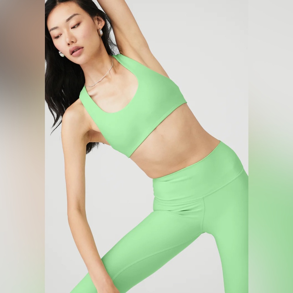 Alo Yoga - Airlift Advantage Racerback Bra - Ultramint (L) NWOT